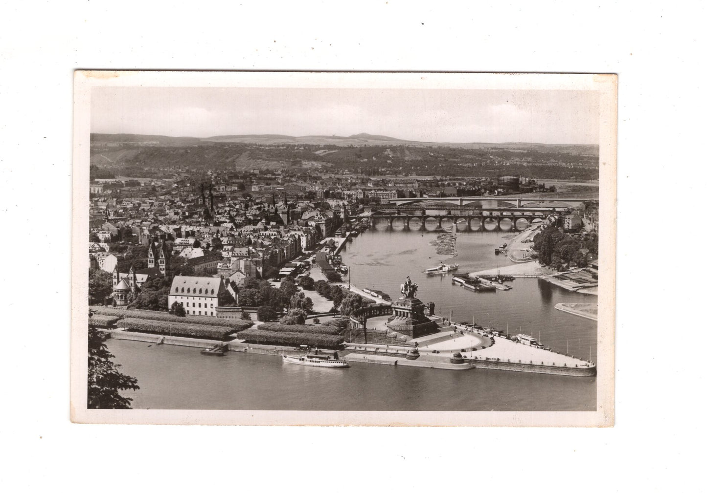 Ansichtskarte Koblenz an Rhein und Mosel / Deutsches Eck / M1-63