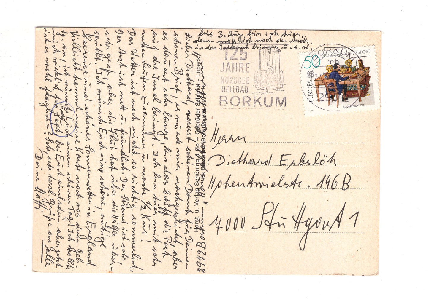 Ansichtskarte Nordseebad Insel Borkum / J1-66