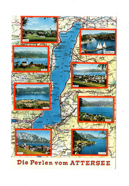 Ansichtskarte Die Perlen vom Attersee / Salzkammergut / Österreich