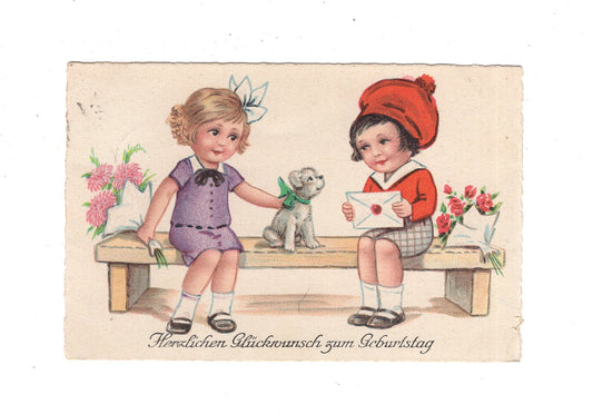 Ansichtskarte Glückwünsche / Glückwunsch zum Geburtstag / L1-57