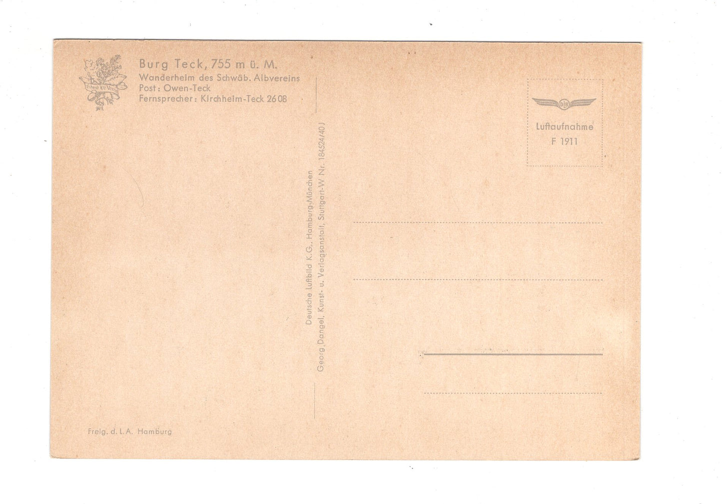 Ansichtskarte Burg Teck / I1-51