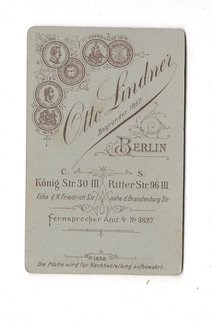 Fotografie Schönes Kinderbild / Baby - Berlin 1898 / CDV N1-09