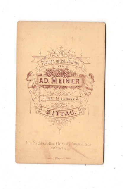Fotografie Feine Dame - Zittau um 1880 / CDV L1-24
