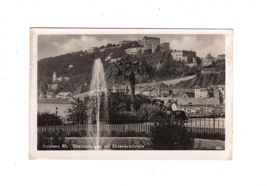 Ansichtskarte Koblenz am Rhein / Rheinanlagen mit Ehrenbreitstein / M1-63