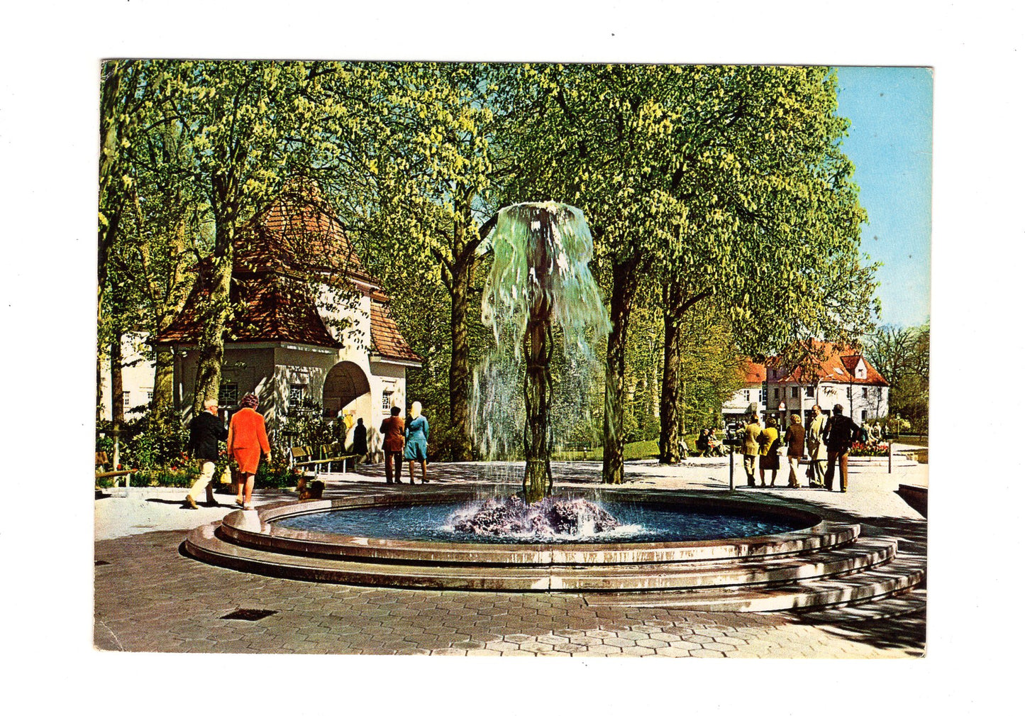 Ansichtskarte Bad Rothenfelde am Teutoburger Wald / Brunnen im Kurpark