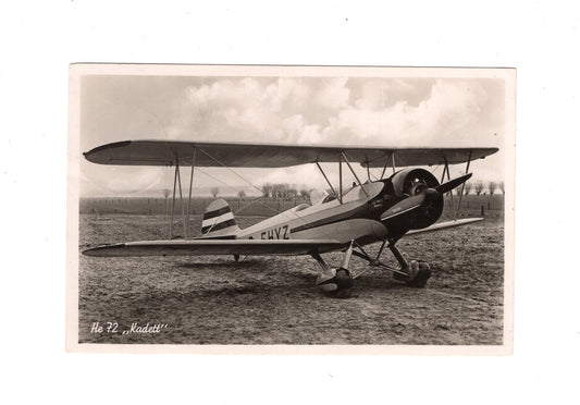 Ansichtskarte Flugzeug Flieger HE 72 Kadett - 1935