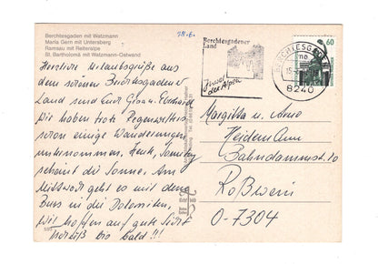 Ansichtskarte Berchtesgaden mit Watzmann +++