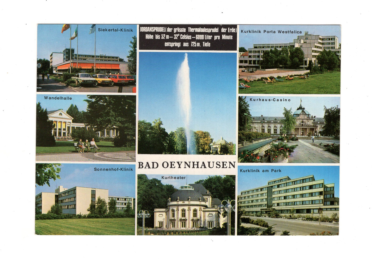 Ansichtskarte Bad Oeynhausen / Kurklinik am Park +++