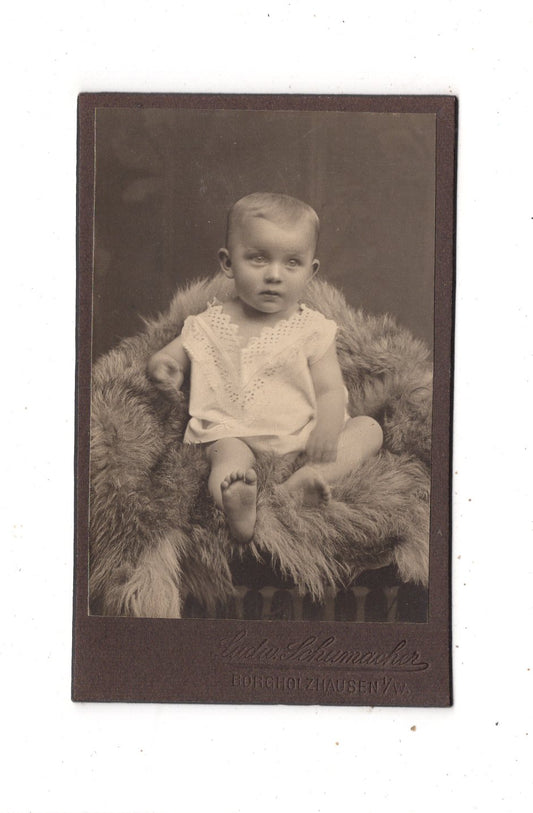 Fotografie Schönes Kinderbild / Baby - Borgholzhausen um 1910