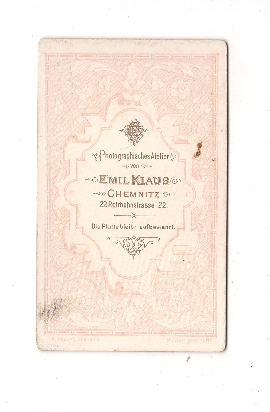 Fotografie Feiner Junge - Chemnitz 1880er / CDV M1-26