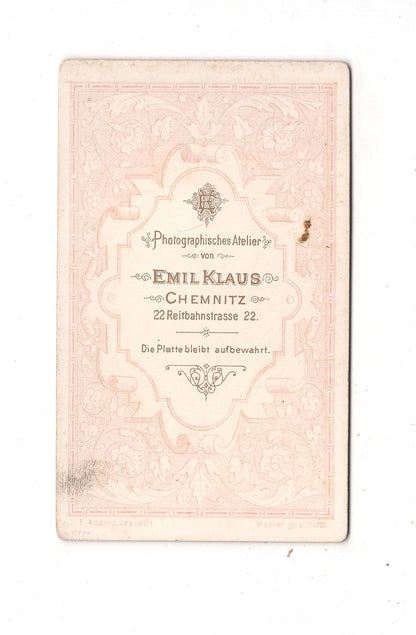 Fotografie Feiner Junge - Chemnitz 1880er / CDV M1-26