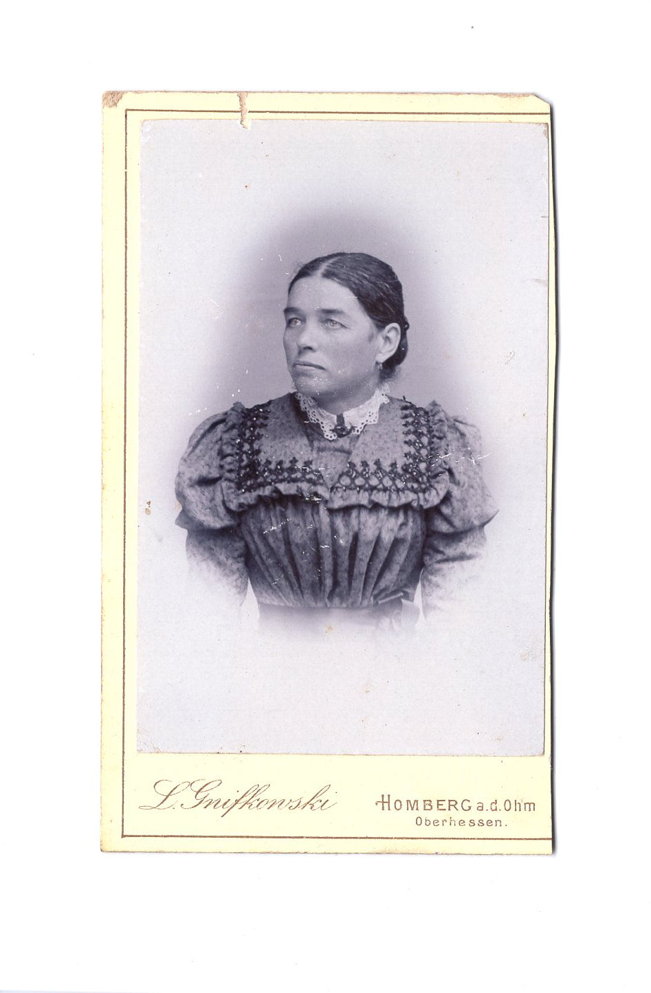 Fotografie Damenportrait - Homberg an der Ohm 1890er