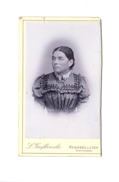 Fotografie Damenportrait - Homberg an der Ohm 1890er