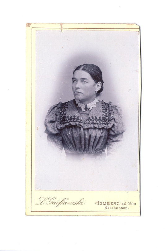 Fotografie Damenportrait - Homberg an der Ohm 1890er