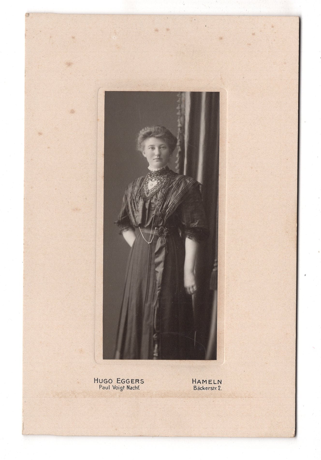 Fotografie Feine Dame - Hameln 1900er / CAB W-23