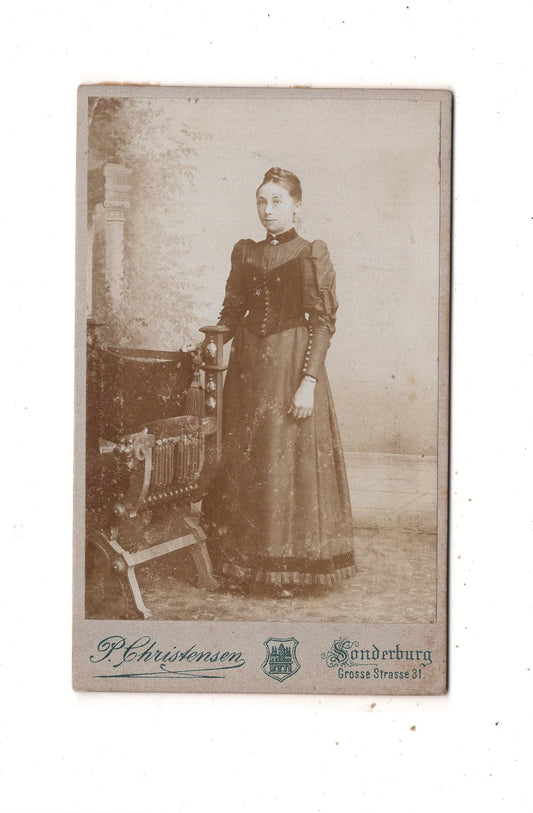Fotografie Feine Dame - Sonderburg um 1900