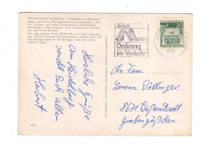 Ansichtskarte Romantisches Heidelberg / I1-68