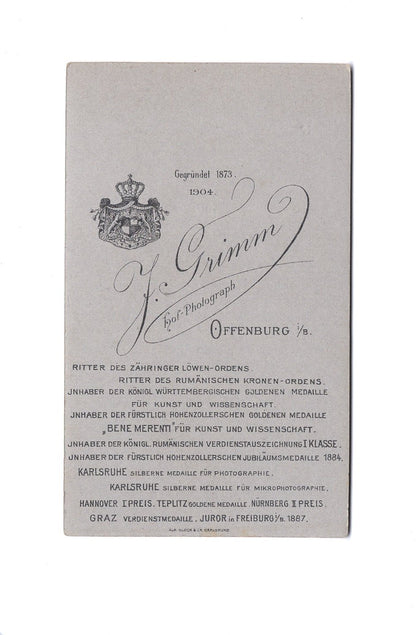 Fotografie Damenportrait - Offenburg 1904