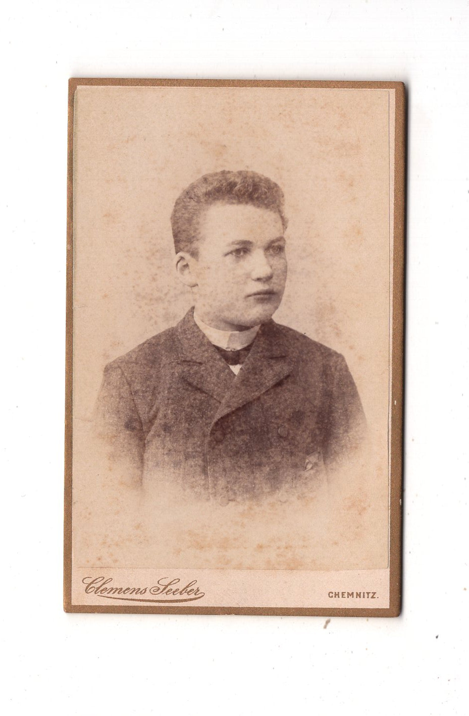 Fotografie Feiner Junge - Chemnitz 1890er / CDV M1-26