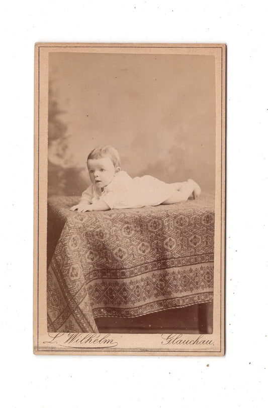 Fotografie Schönes Kinderbild / Baby - Glauchau 1880er