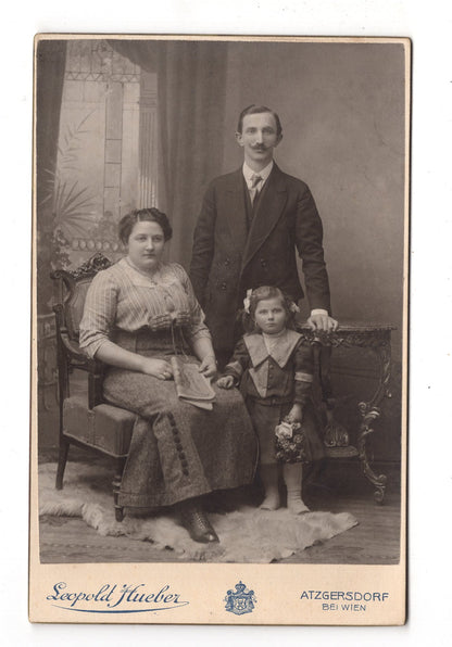 Fotografie Schönes Familienbild - Atzgersdorf bei Wien um 1910 / CAB U-20