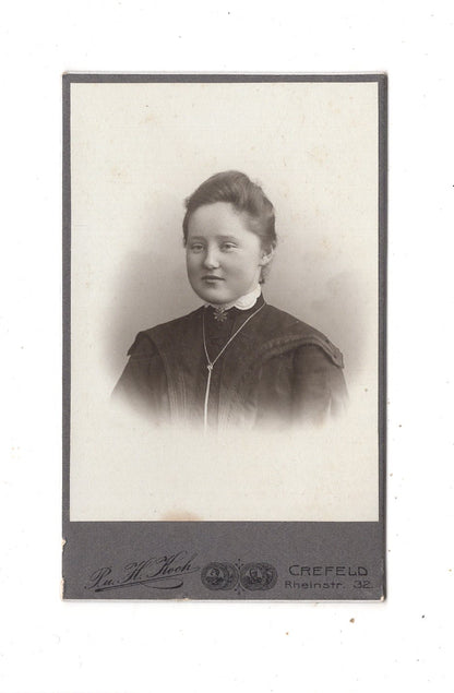Fotografie Damenportrait - Krefeld um 1900 / CDV N1-13