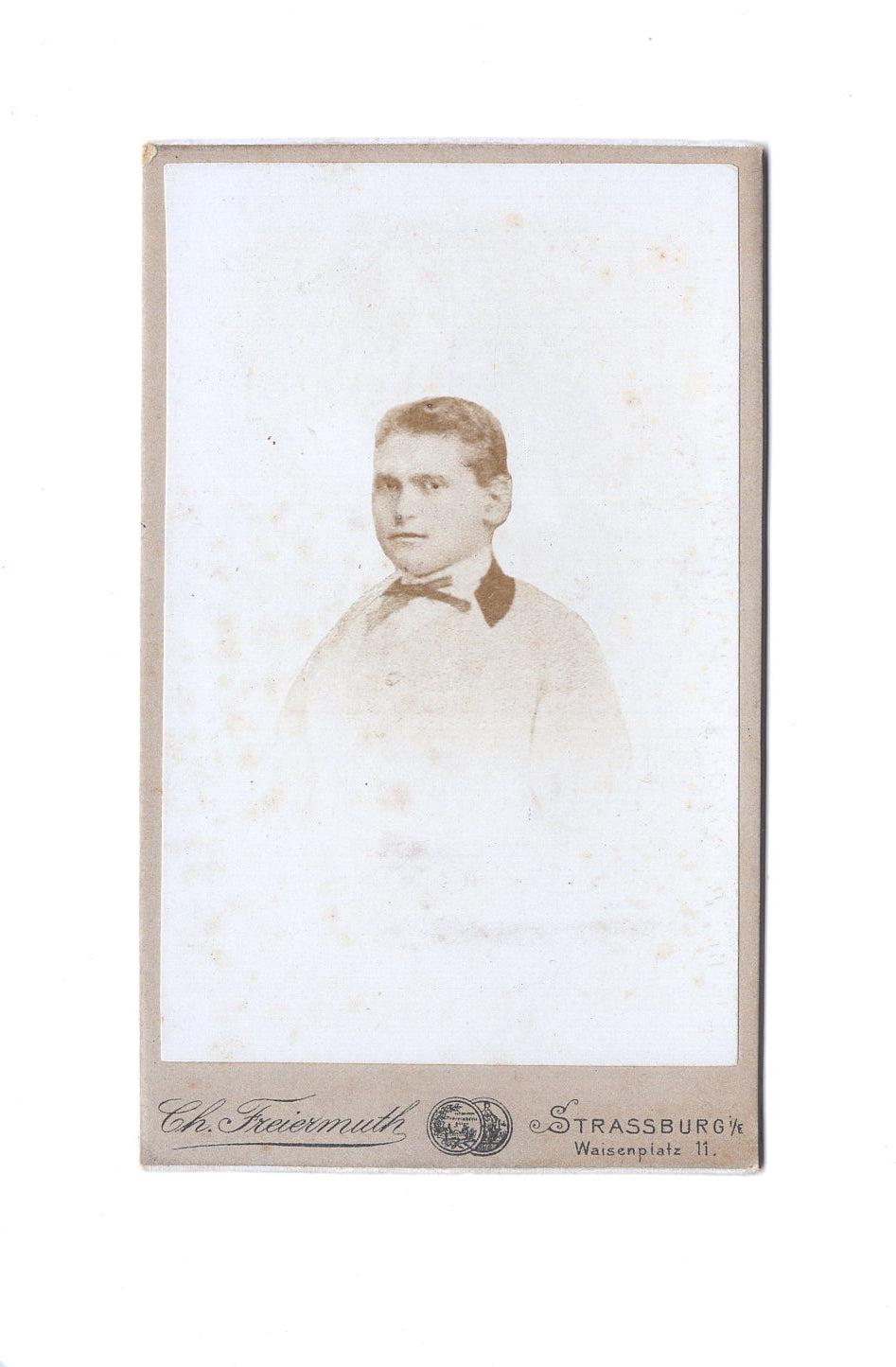 Fotografie Herrenportrait - Straßburg 1890er