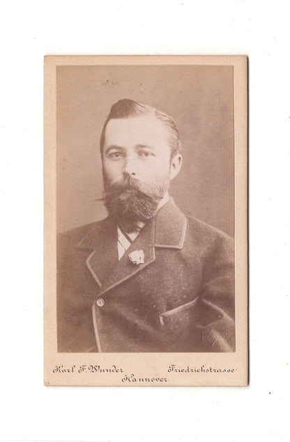 Fotografie Herrenportrait - Hannover 1890er / CDV C1-21
