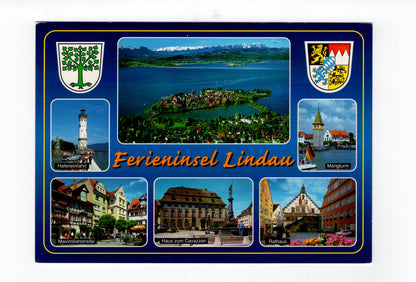 Ansichtskarte Lindau im Bodensee / Mangturm / Rathaus +++