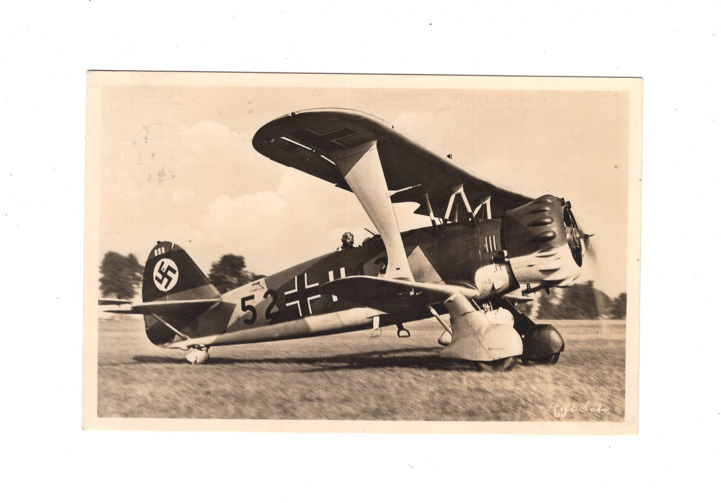 Ansichtskarte Unsere Luftwaffe / Sturz-Kampfeinsitzer beim Start - 1938