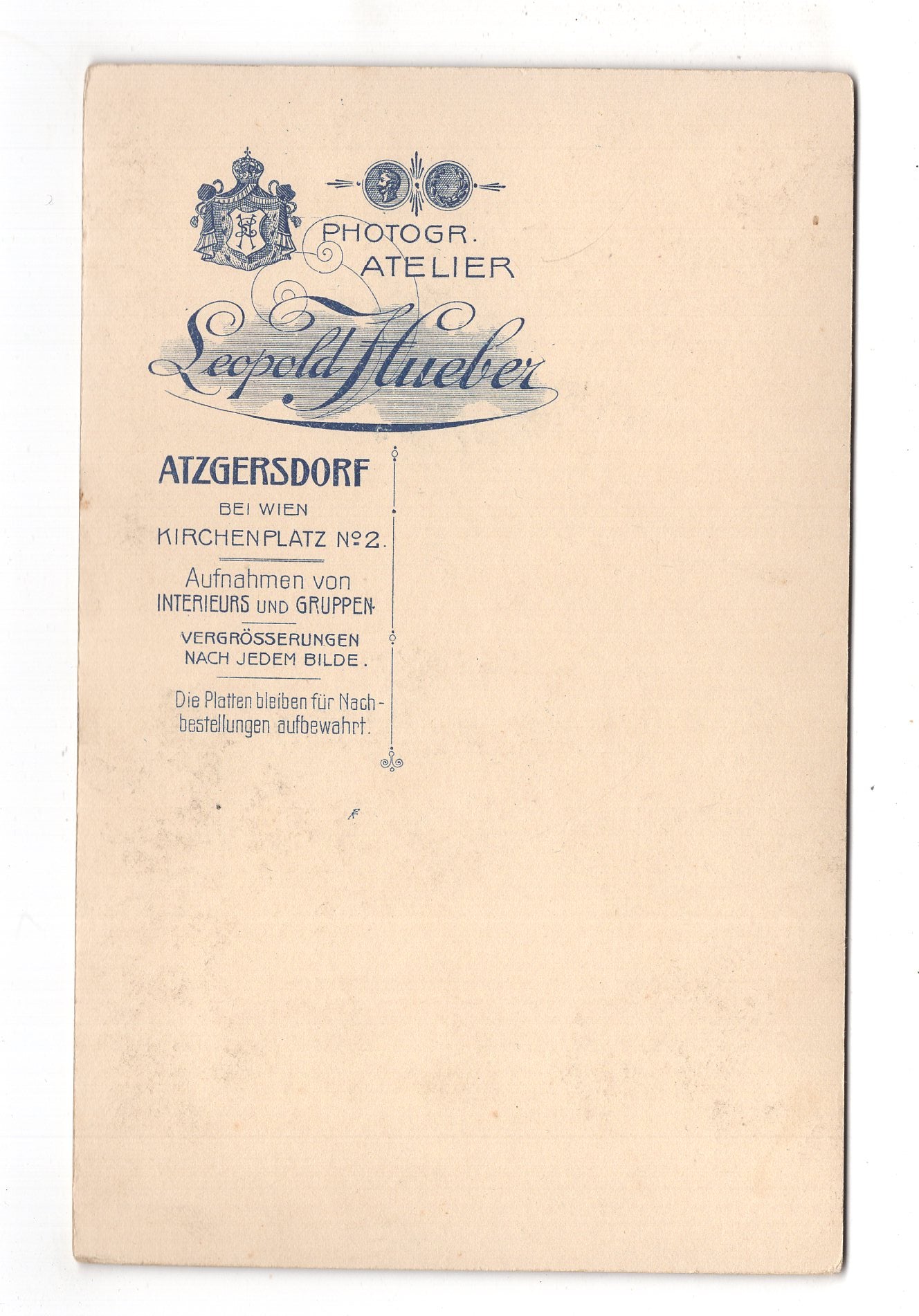 Fotografie Schönes Familienbild - Atzgersdorf bei Wien um 1910 / CAB U-20