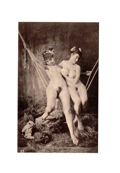 Ansichtskarte Akt / Erotik / Erotische Szene