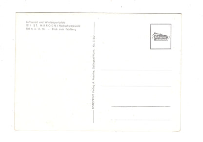 Ansichtskarte St. Märgen / Hochschwarzwald / Blick zum Feldberg / K1-58