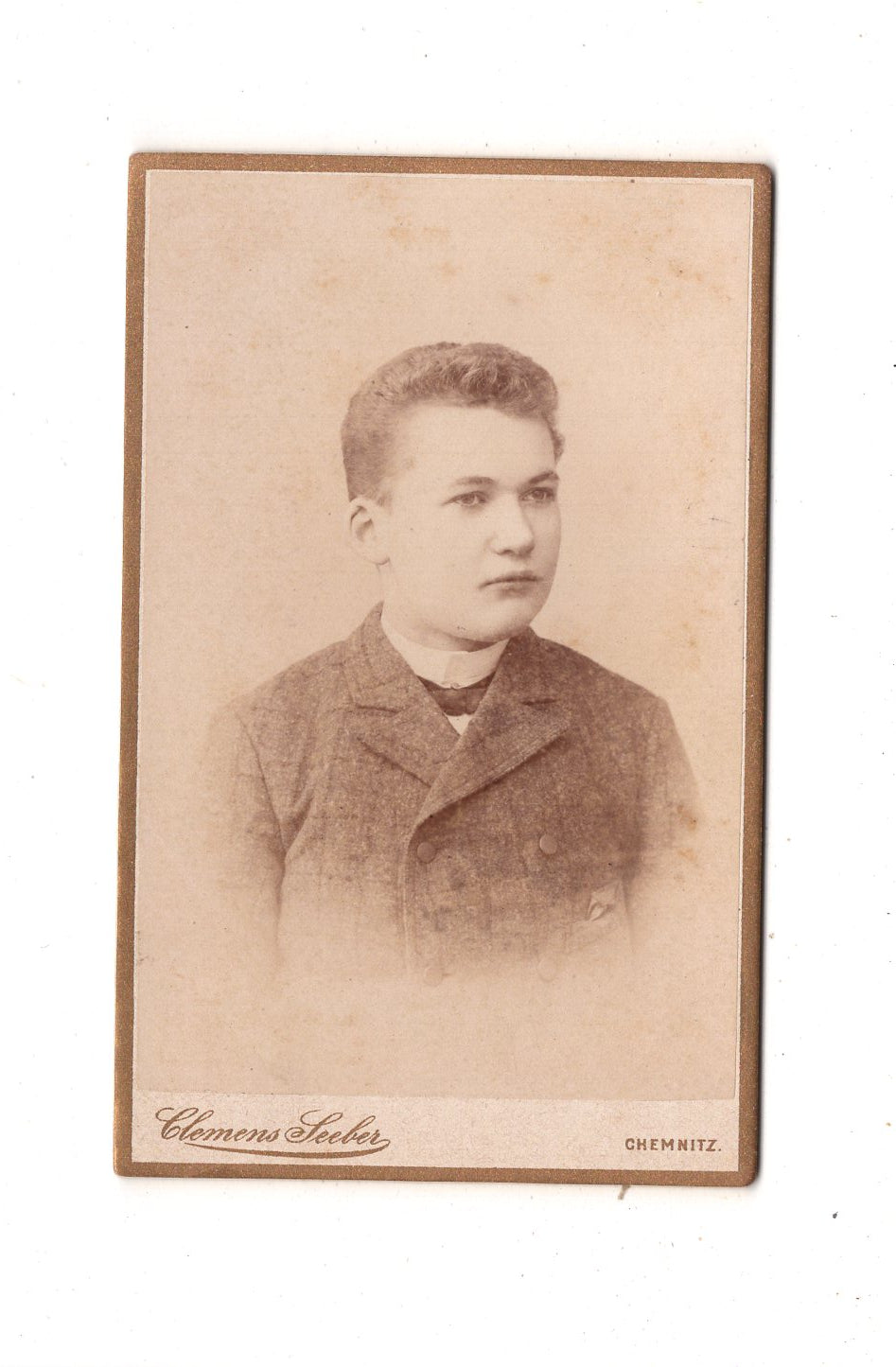Fotografie Feiner Junge - Chemnitz 1893 / CDV M1-26