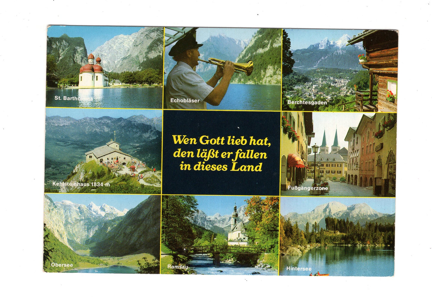 Ansichtskarte Berchtesgaden / Fußgängerzone +++