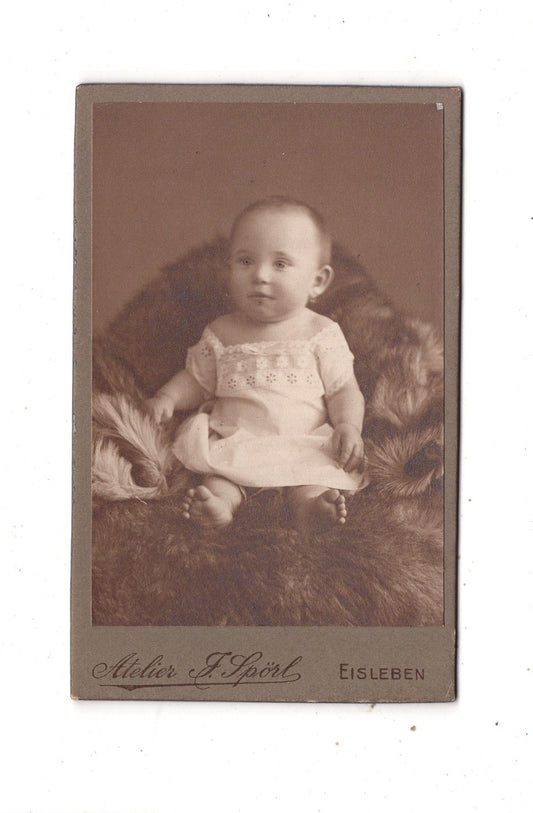 Fotografie Schönes Kinderbild / Baby - Eisleben 1910er
