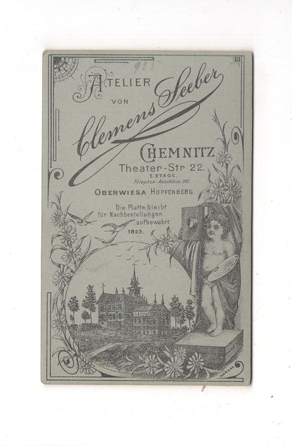 Fotografie Feiner Junge - Chemnitz 1893 / CDV M1-26