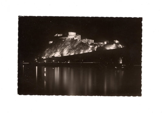 Ansichtskarte Koblenz am Rhein / Ehrenbreitstein bei Nacht