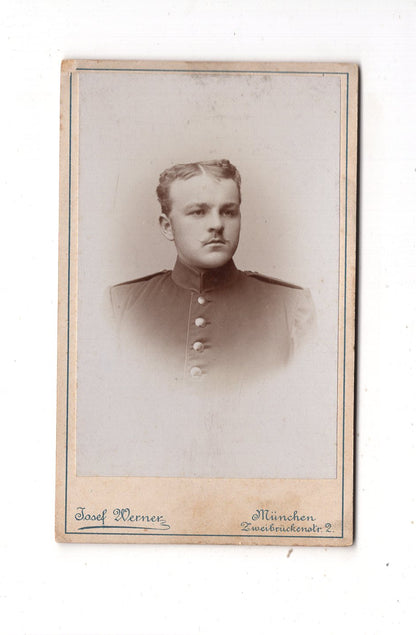 Fotografie Soldat - München 1890er / CDV M1-06