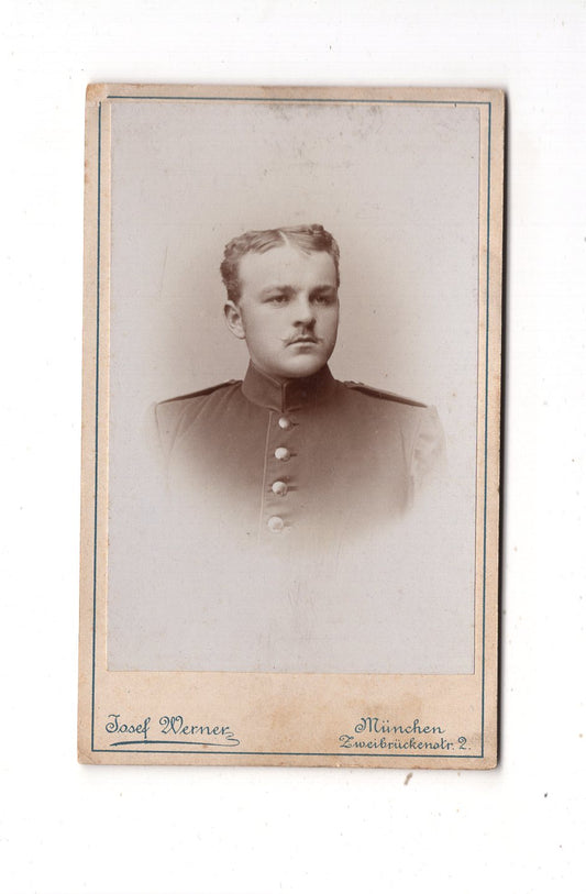 Fotografie Soldat - München 1890er / CDV M1-06