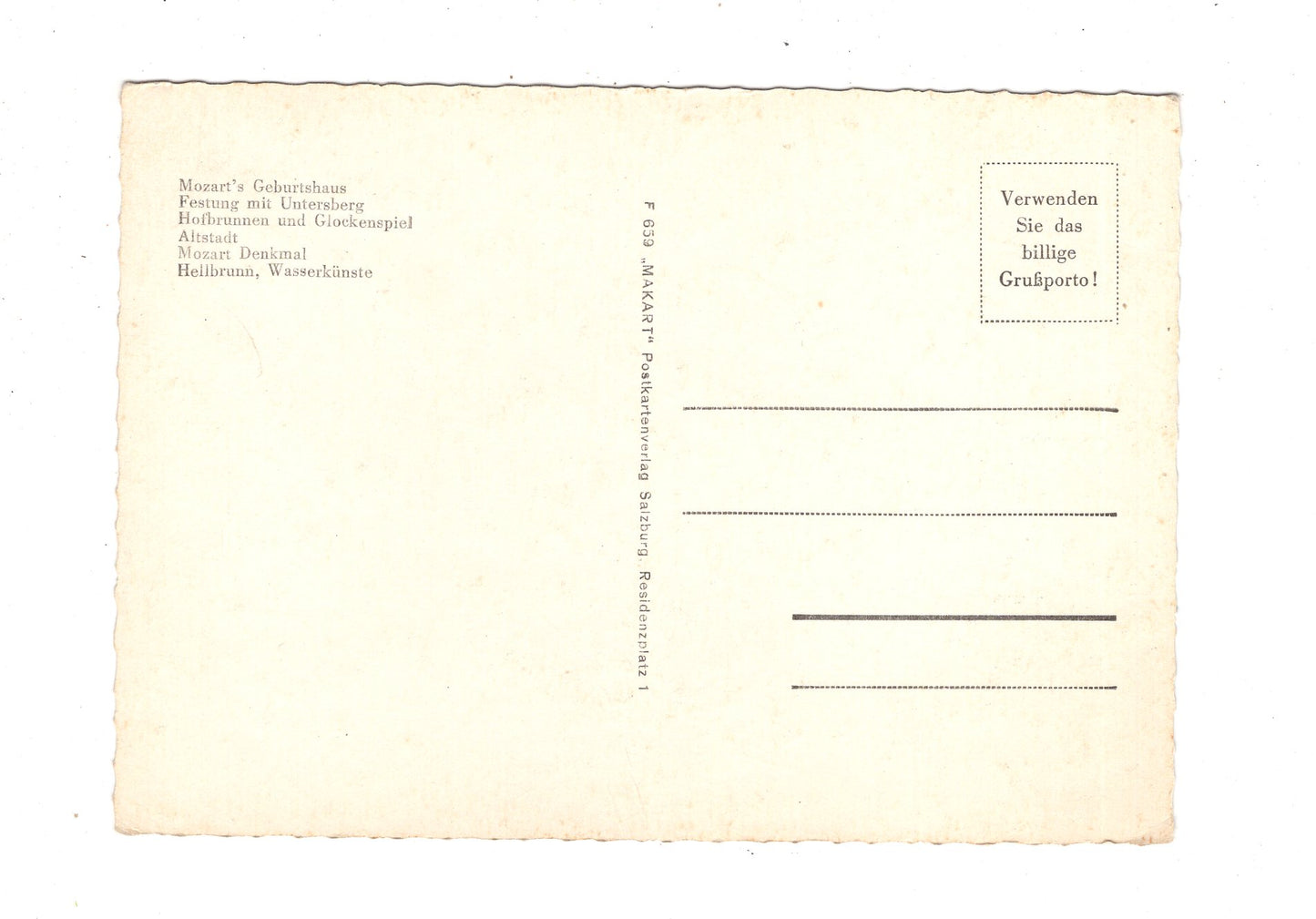 Ansichtskarte Salzburg / Österreich / N1-64