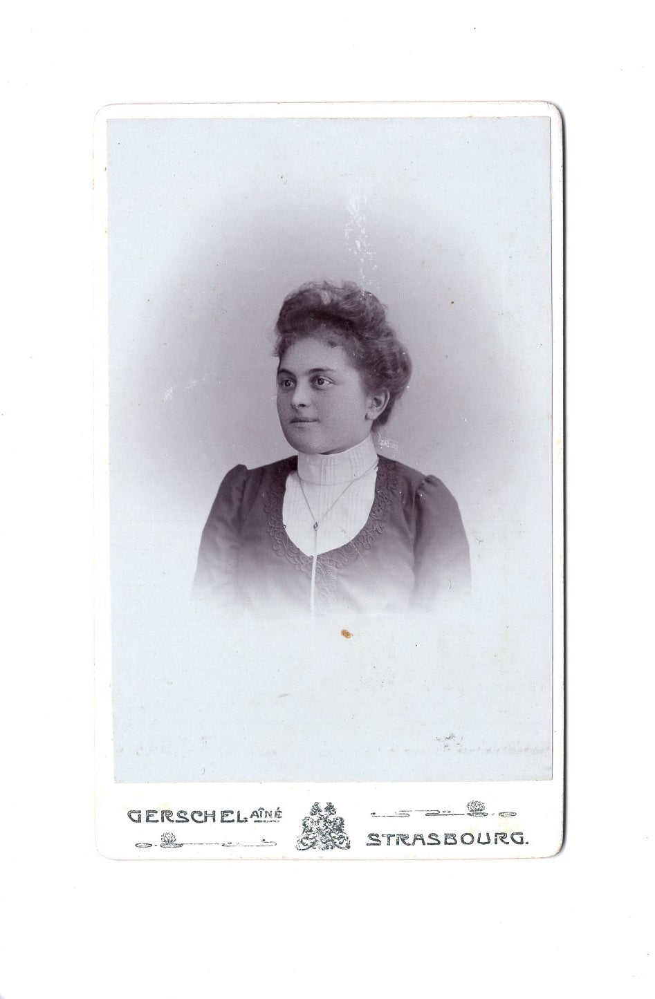Fotografie Damenportrait - Strasbourg Straßburg 1890er
