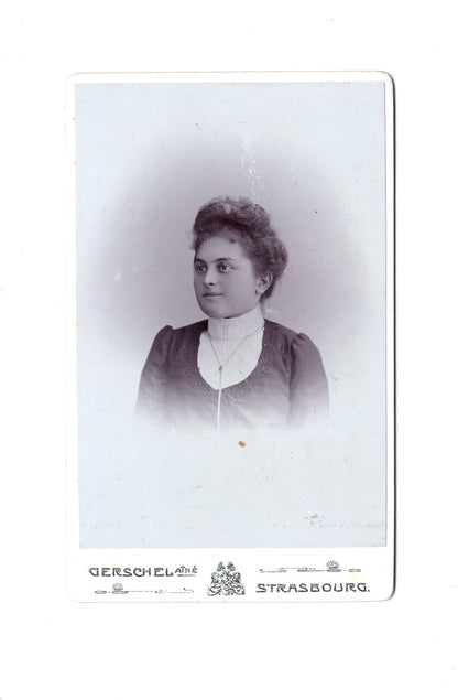 Fotografie Damenportrait - Strasbourg Straßburg 1890er