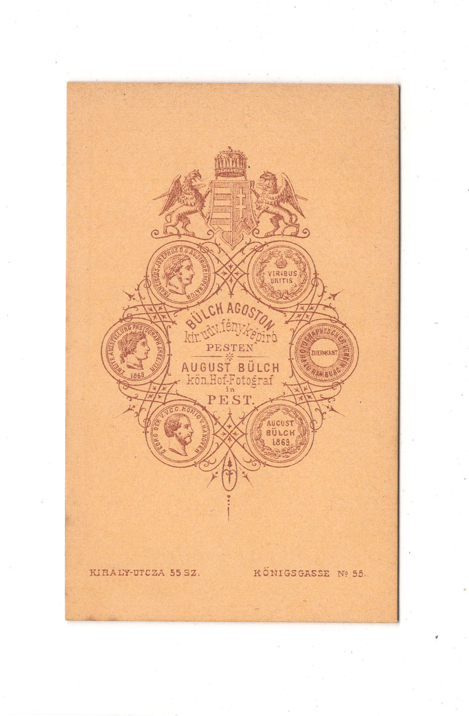 Fotografie Herrenportrait - Pest / Budapest 1860er / CDV C1-21