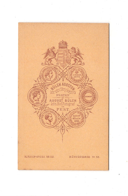 Fotografie Herrenportrait - Pest / Budapest 1860er / CDV C1-21