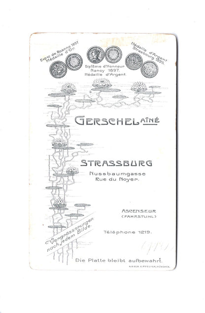 Fotografie Damenportrait - Strasbourg Straßburg 1890er