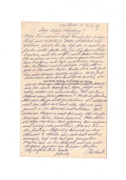 Ansichtskarte / Feldpost / Rouvrois - 1917