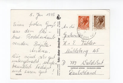 Ansichtskarte Das Rojental bei Reschen / Südtirol / Italien