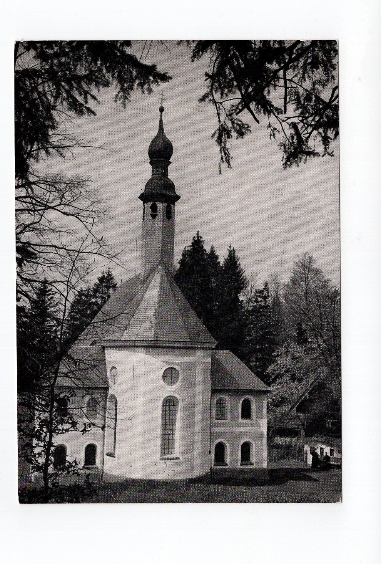 Ansichtskarte Kirchwald bei Nussdorf / Inn / Wallfahrtskirche mit Einsiedelei