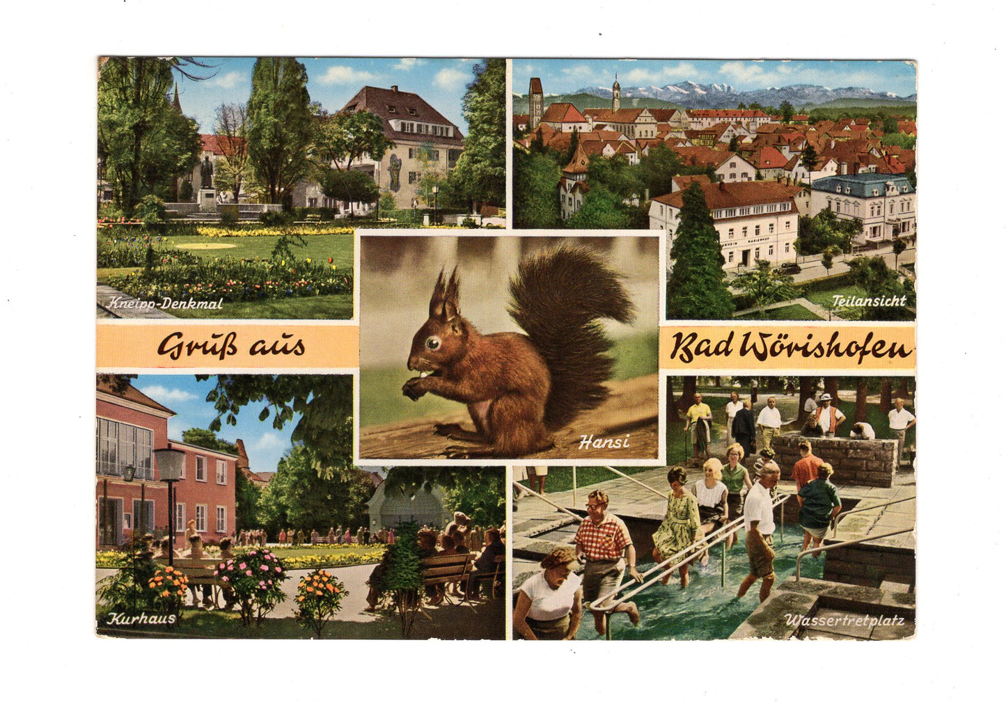 Ansichtskarte Bad Wörishofen / Kneipp-Denkmal +++